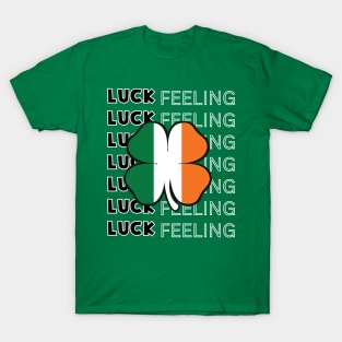 Lucky Shamrock Ireland Design Saint Patty T-Shirt